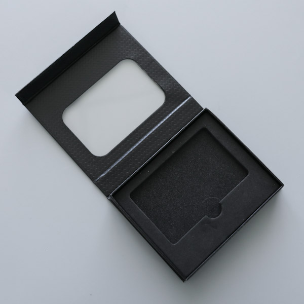 Carbon Black Partial Cover Rigid Boxes - TSTINNOPRINT